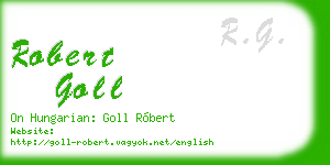 robert goll business card